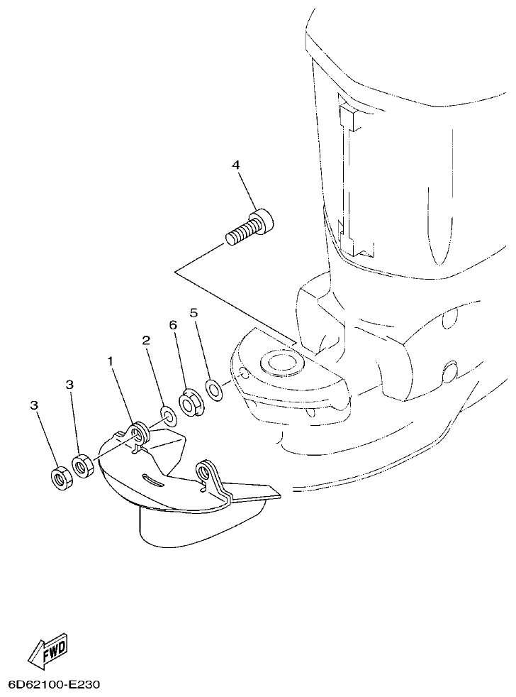 Yamaha F80BET, F100DET OPTIONAL PARTS 1 parts diagram